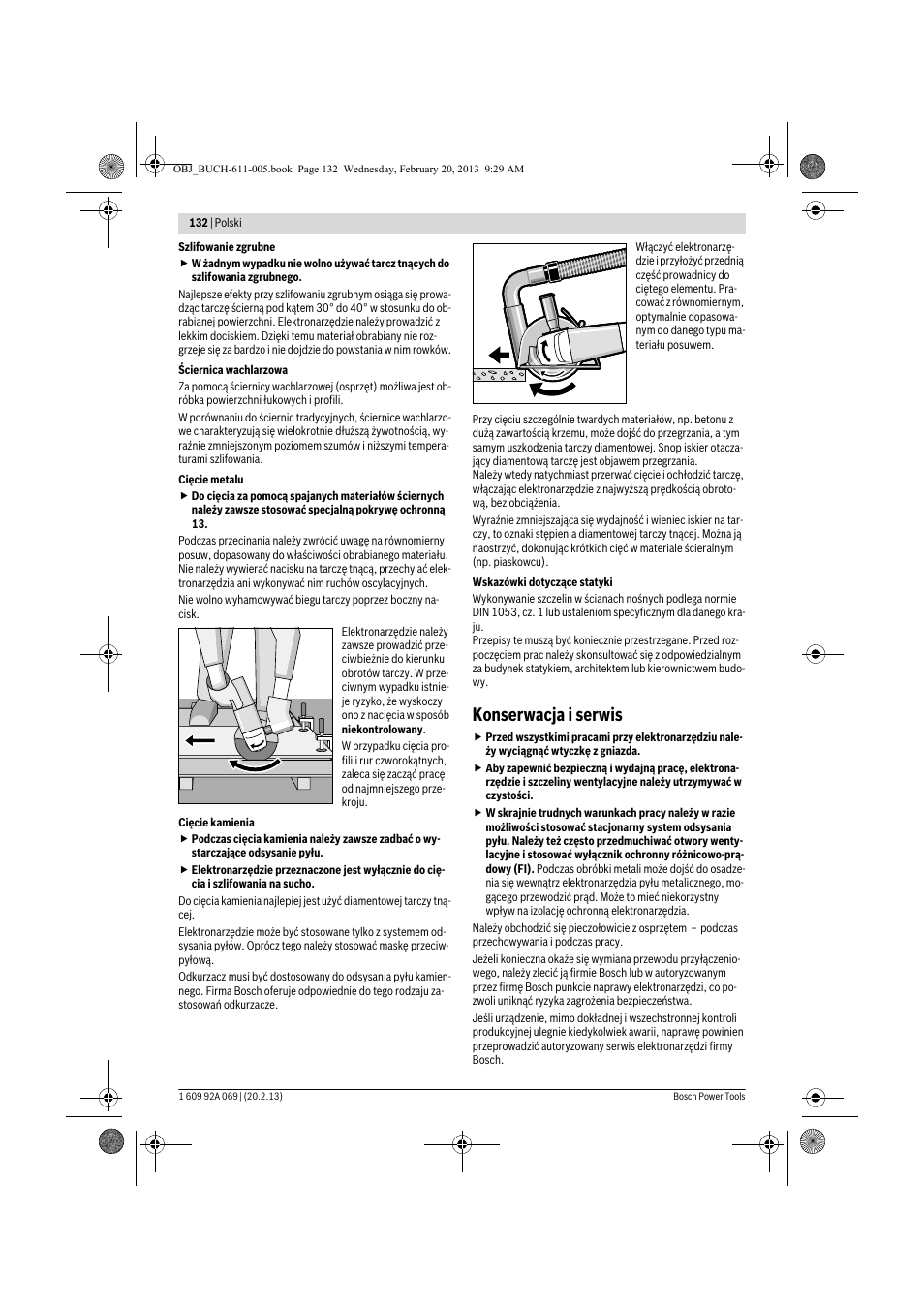 Konserwacja i serwis | Bosch GWS 14-125 Inox Professional User Manual | Page 131 / 270