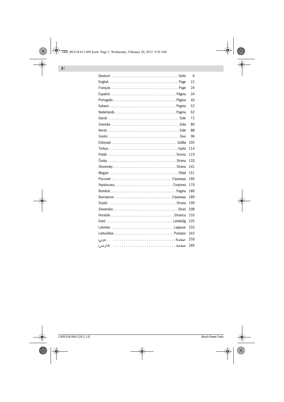 Bosch GWS 14-125 Inox Professional User Manual | Page 2 / 270
