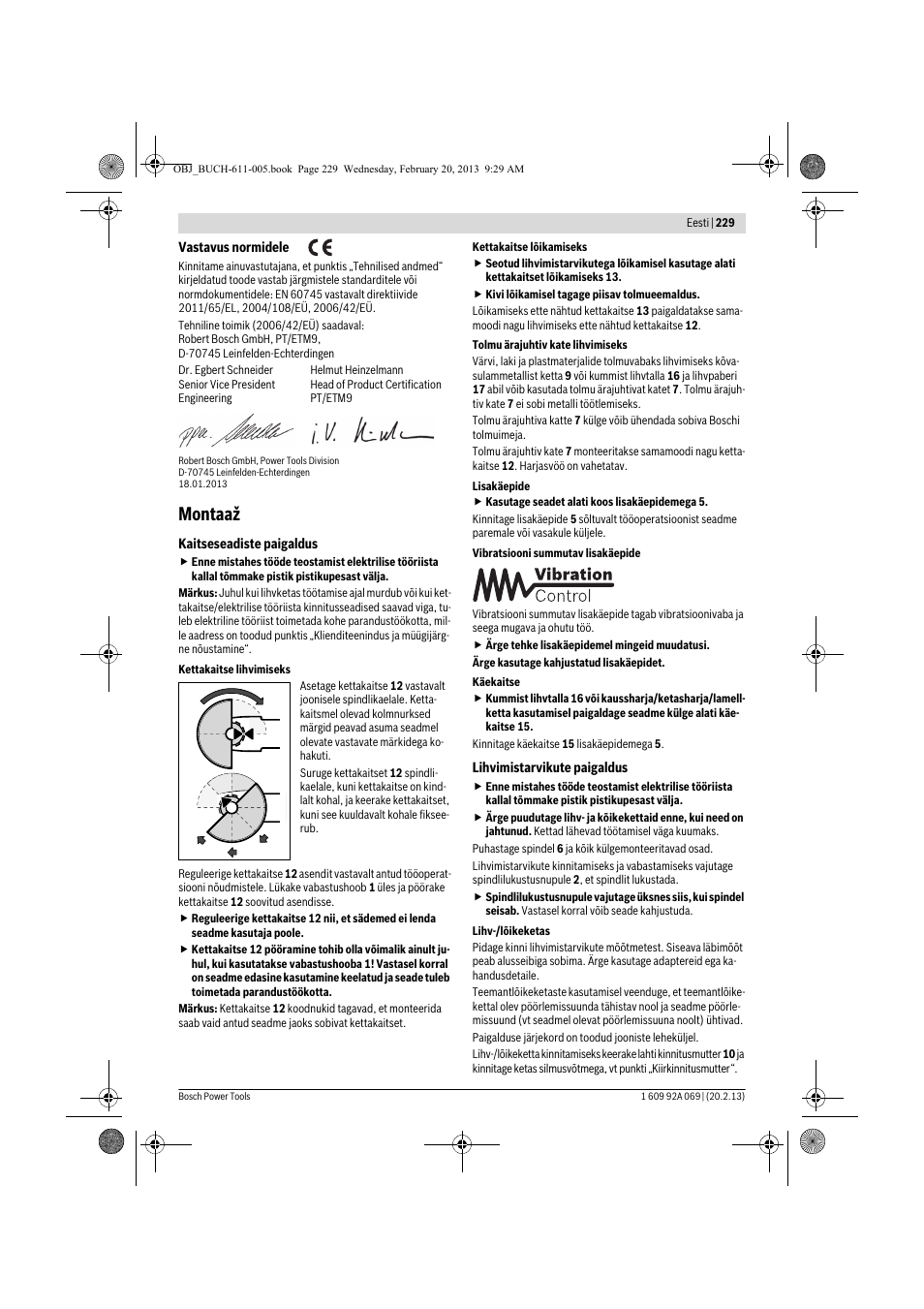 Montaaž | Bosch GWS 14-125 Inox Professional User Manual | Page 228 / 270