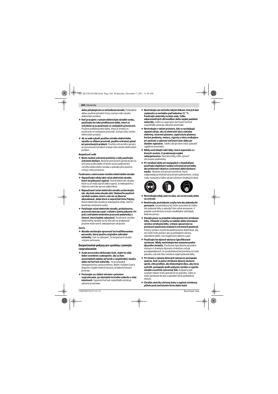 Bosch PFS 65 User Manual | Page 104 / 181