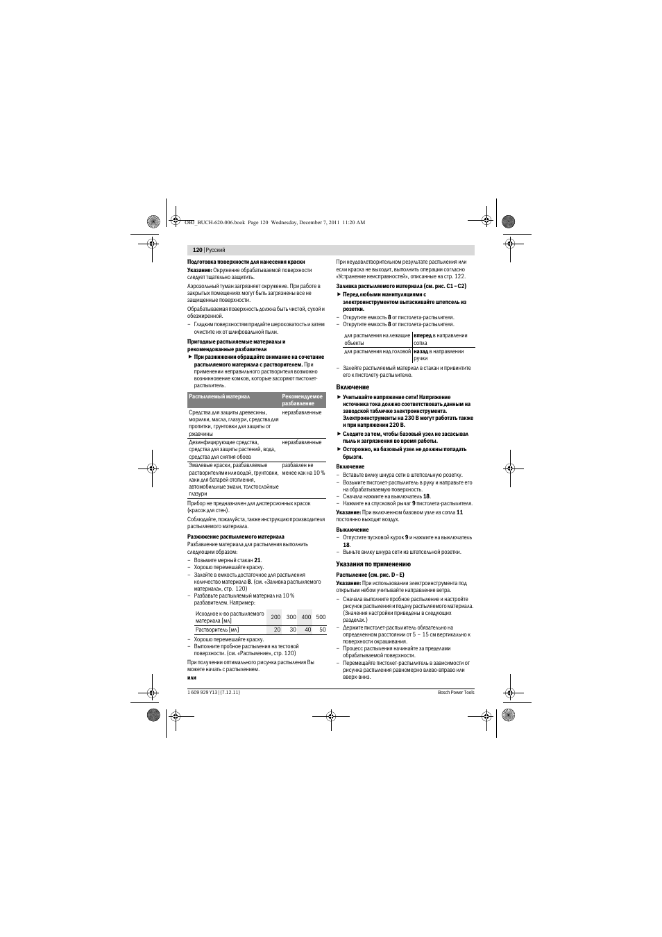 Bosch PFS 65 User Manual | Page 120 / 181