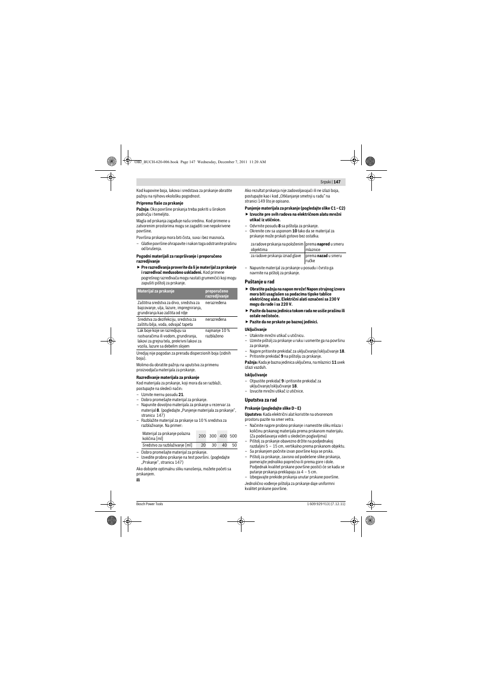 Bosch PFS 65 User Manual | Page 147 / 181