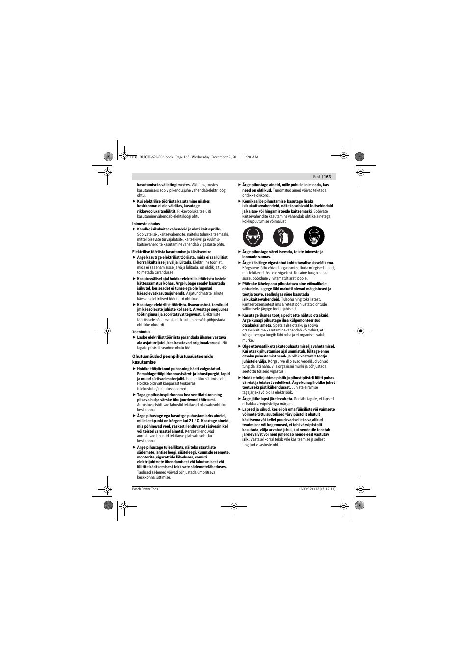 Bosch PFS 65 User Manual | Page 163 / 181