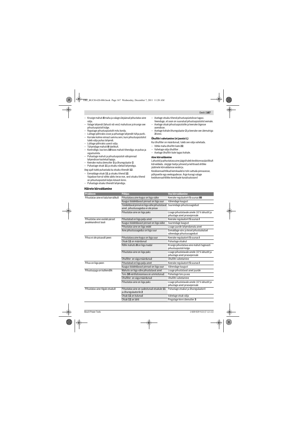 Bosch PFS 65 User Manual | Page 167 / 181