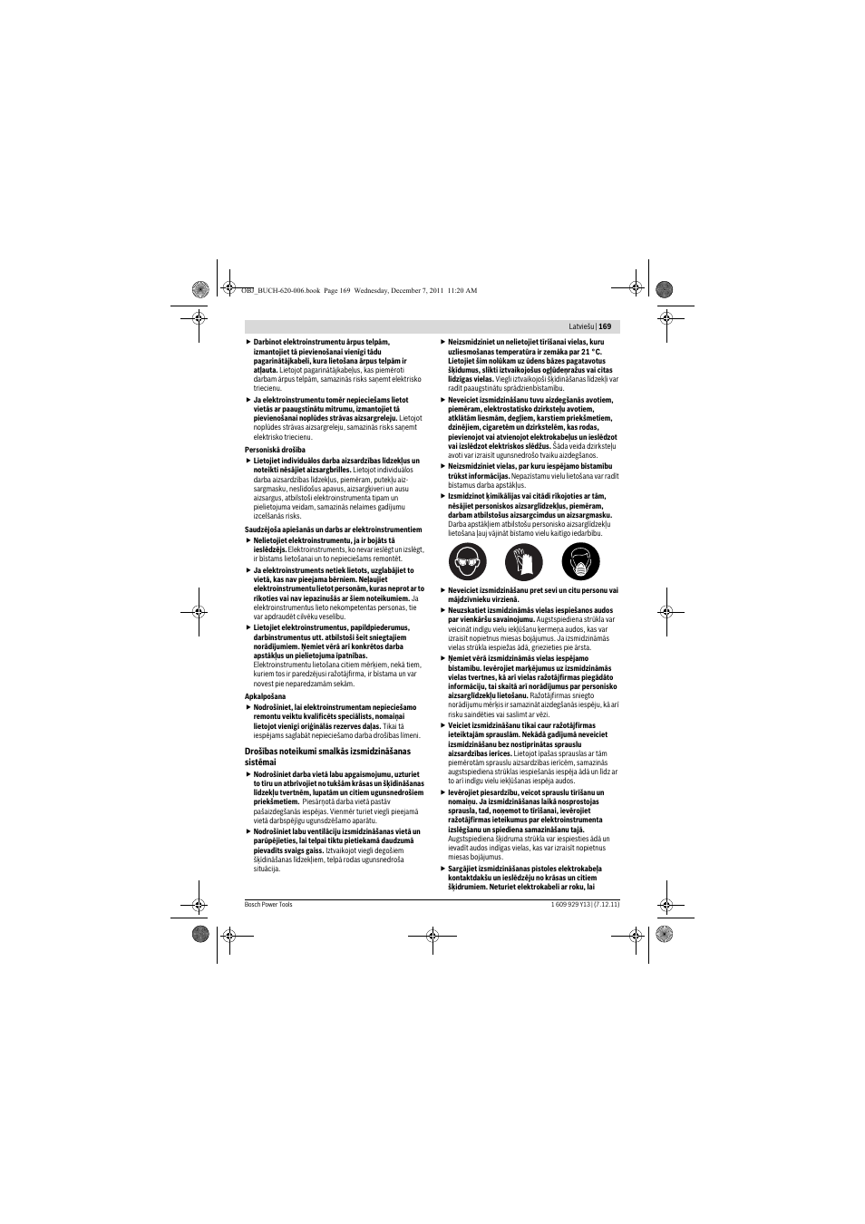 Bosch PFS 65 User Manual | Page 169 / 181