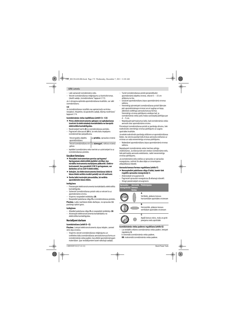 Bosch PFS 65 User Manual | Page 172 / 181