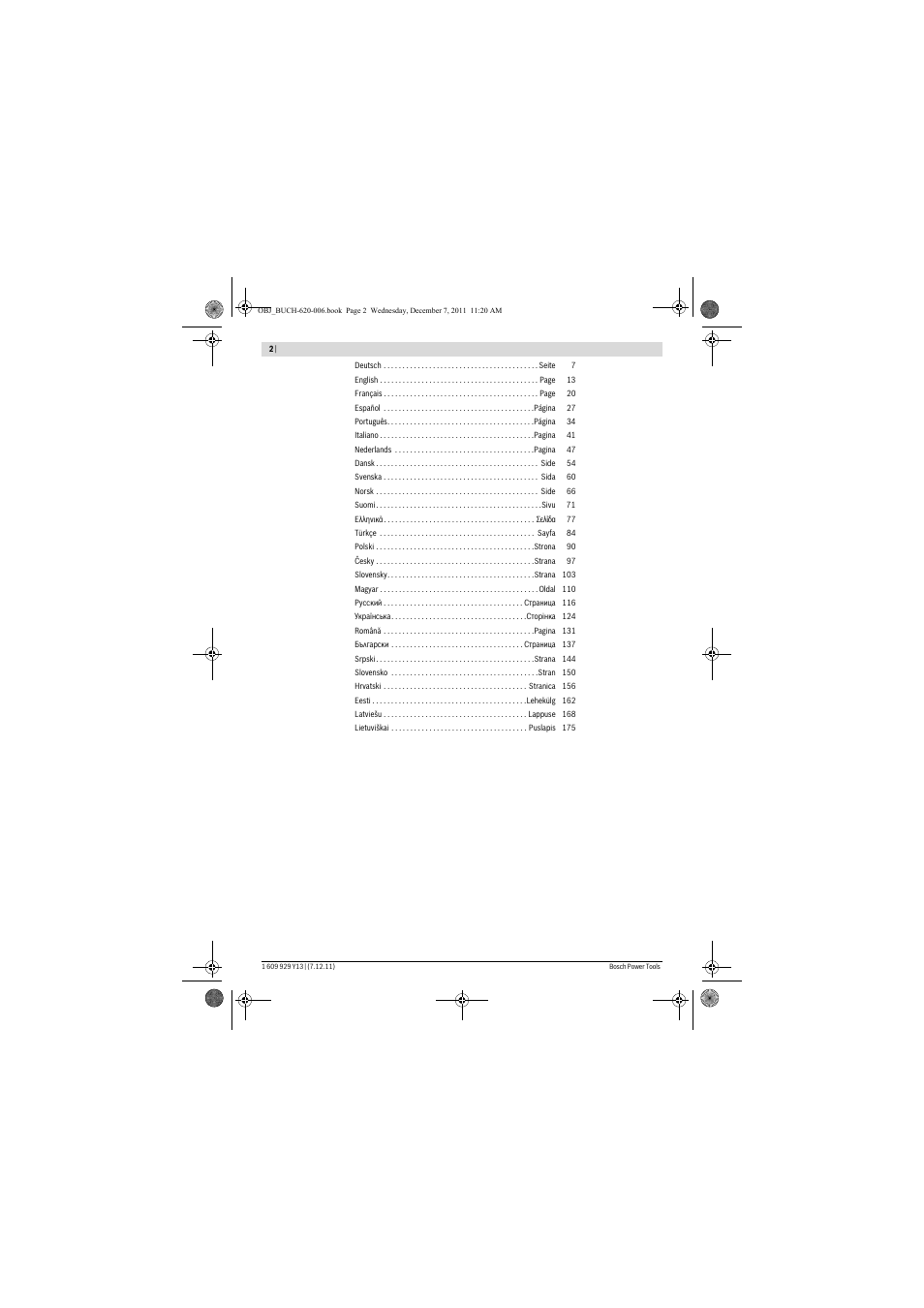 Bosch PFS 65 User Manual | Page 2 / 181