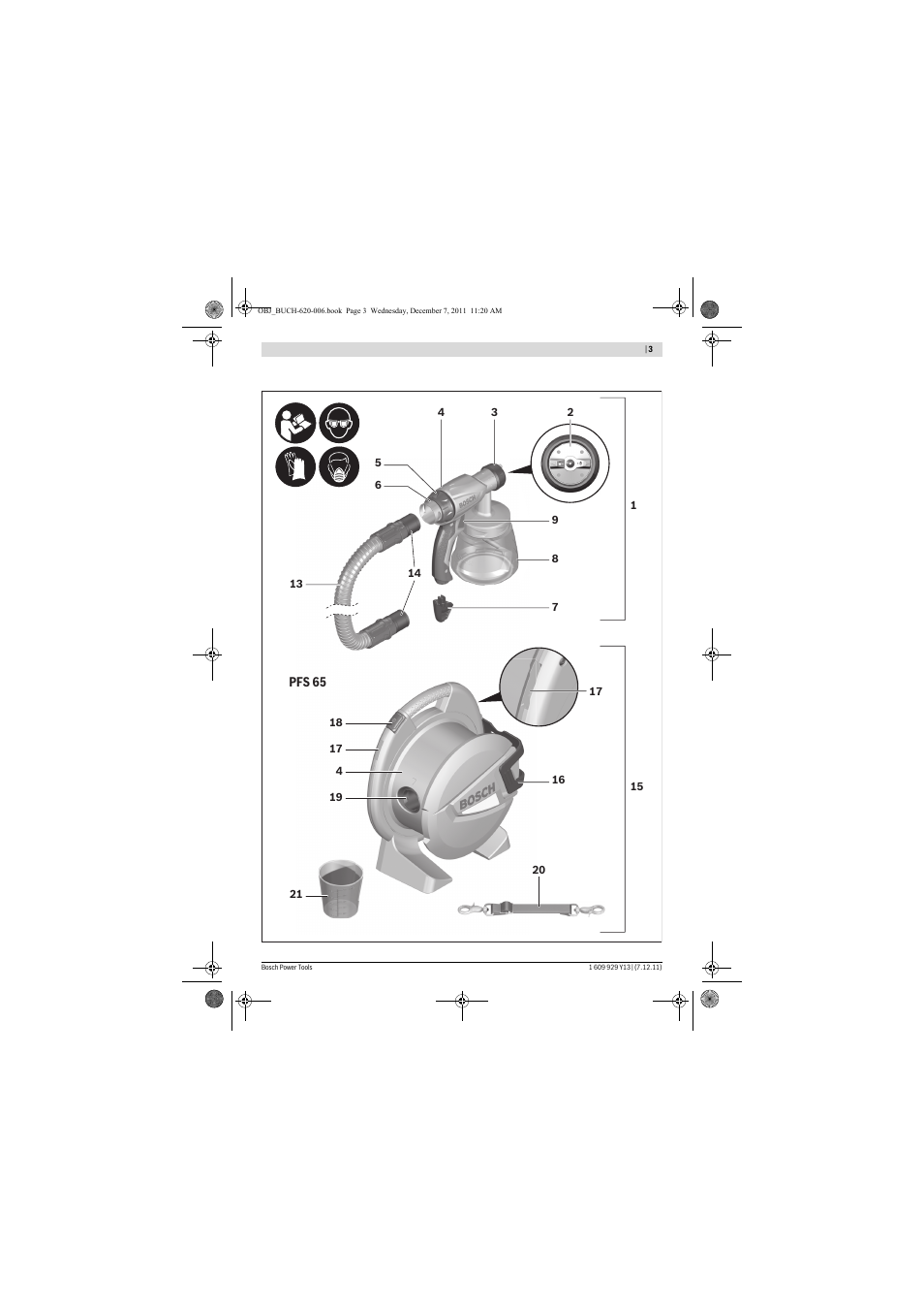 Bosch PFS 65 User Manual | Page 3 / 181