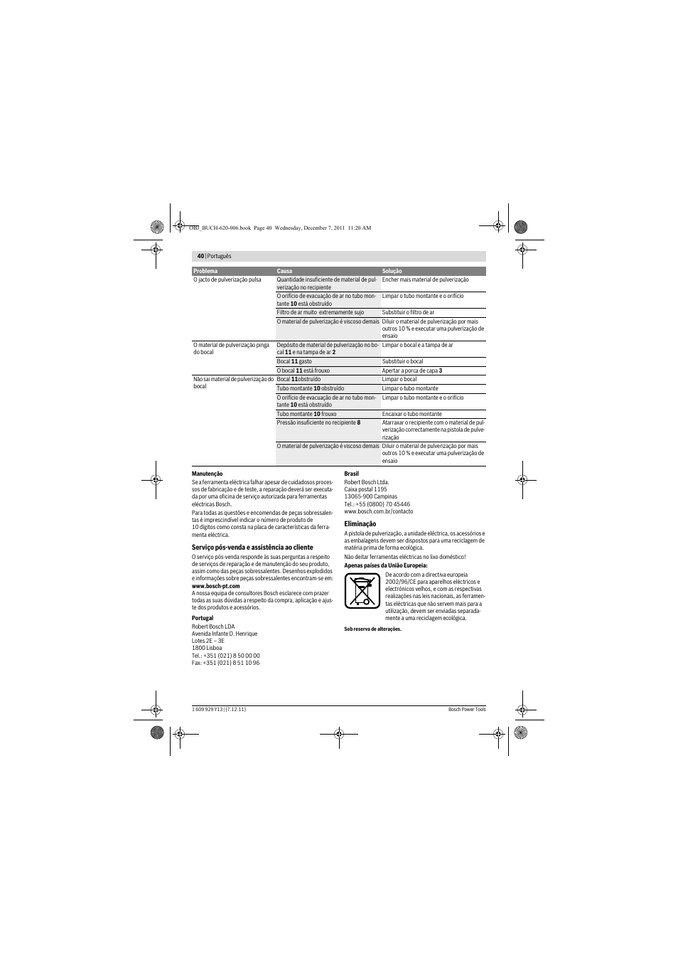 Bosch PFS 65 User Manual | Page 40 / 181