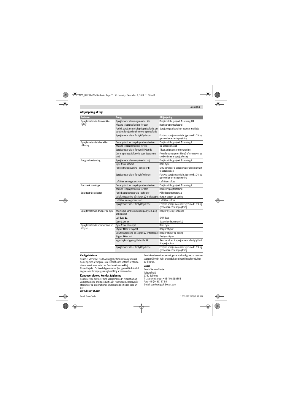 Bosch PFS 65 User Manual | Page 59 / 181