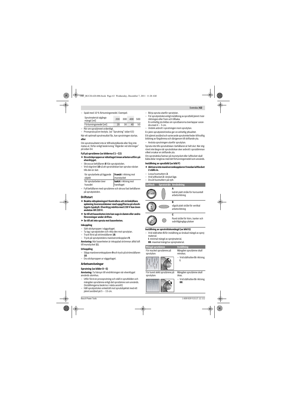 Bosch PFS 65 User Manual | Page 63 / 181