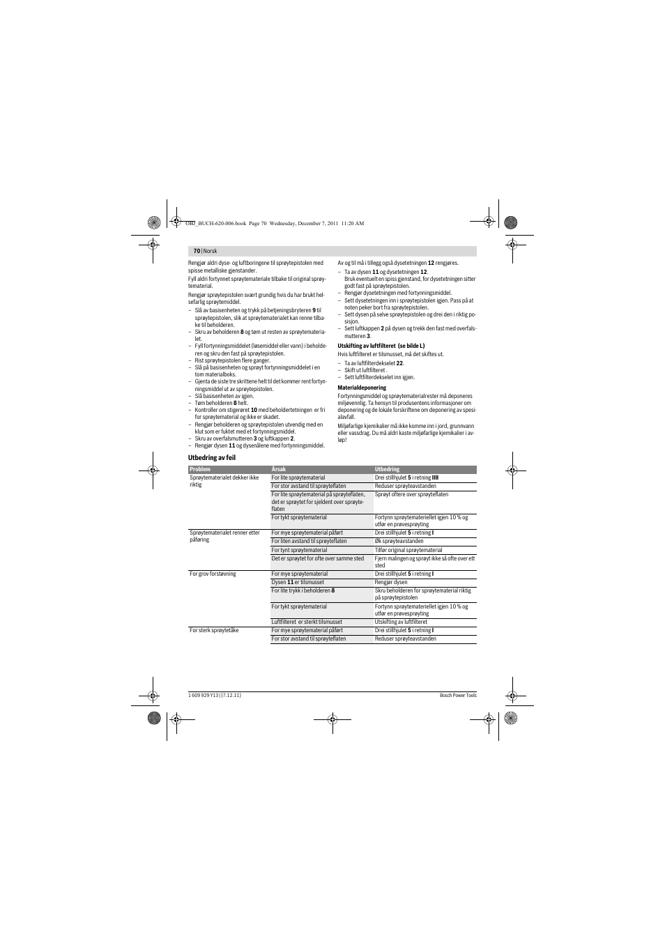 Bosch PFS 65 User Manual | Page 70 / 181