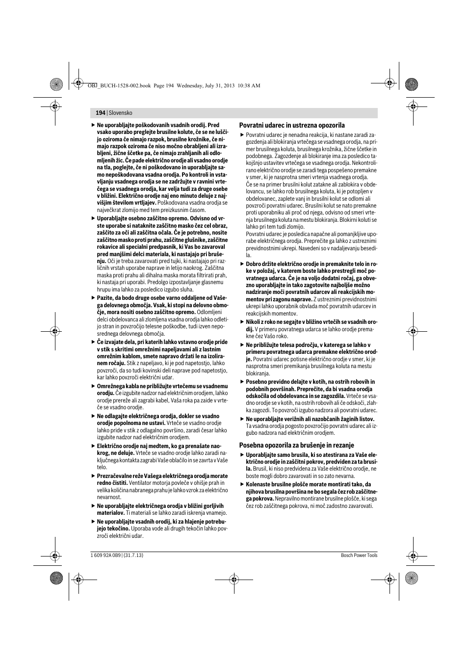 Bosch GWS 24-230 LVI Professional User Manual | Page 194 / 259