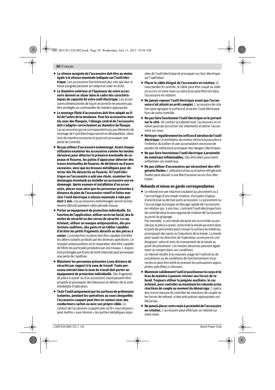 Bosch GWS 24-230 LVI Professional User Manual | Page 20 / 259