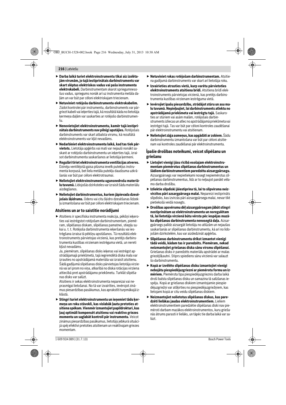 Bosch GWS 24-230 LVI Professional User Manual | Page 216 / 259