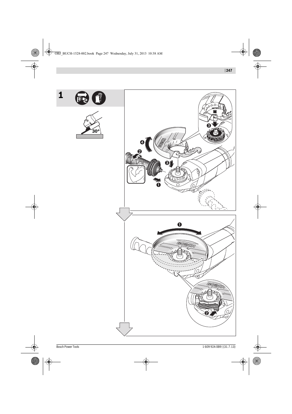 Bosch GWS 24-230 LVI Professional User Manual | Page 247 / 259