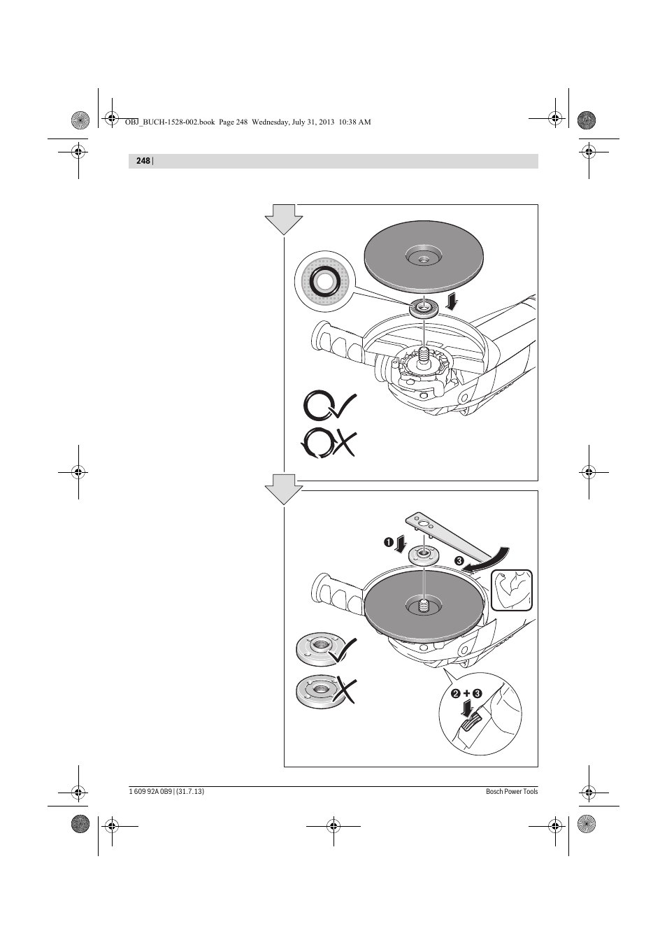 Bosch GWS 24-230 LVI Professional User Manual | Page 248 / 259