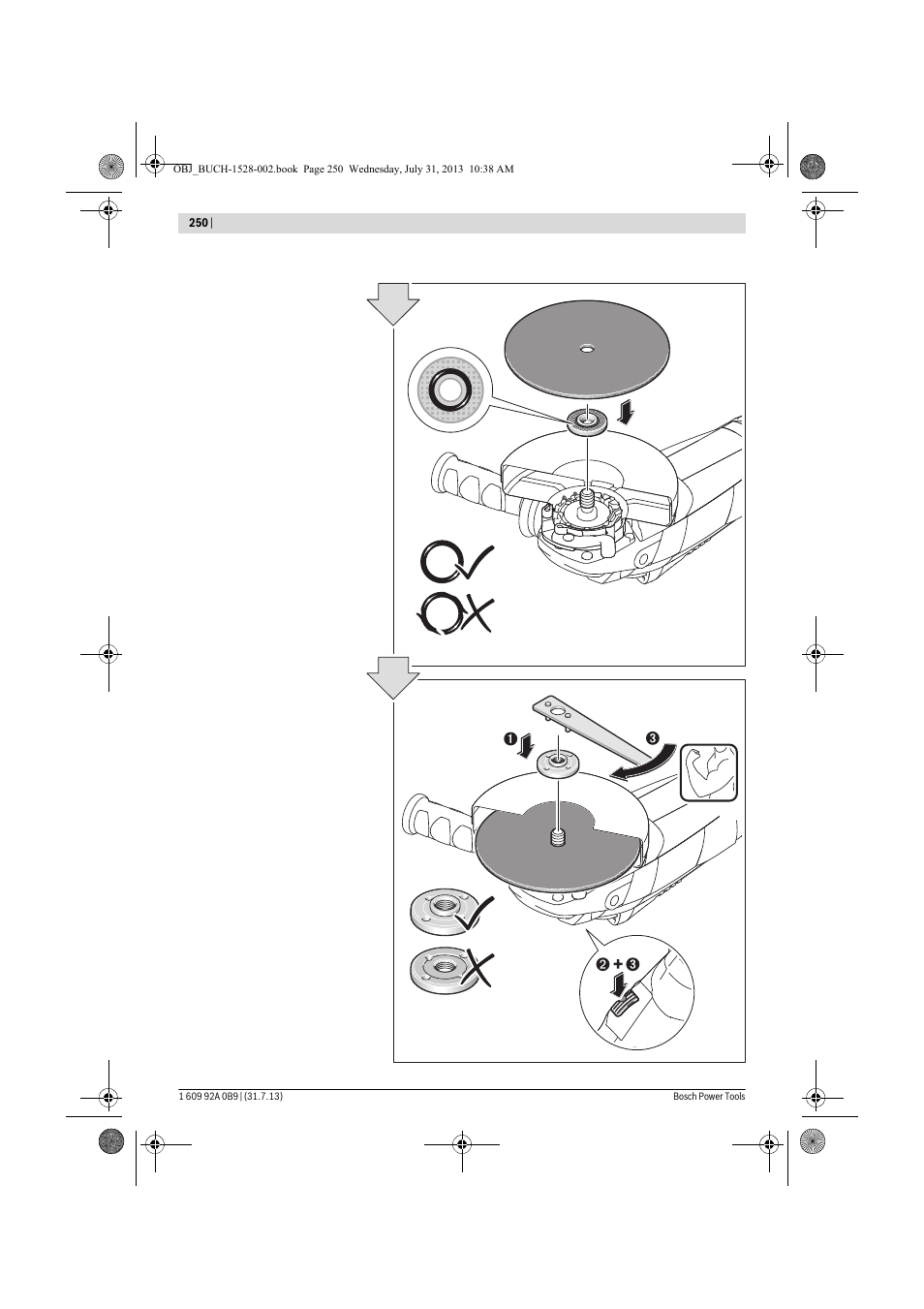 Bosch GWS 24-230 LVI Professional User Manual | Page 250 / 259