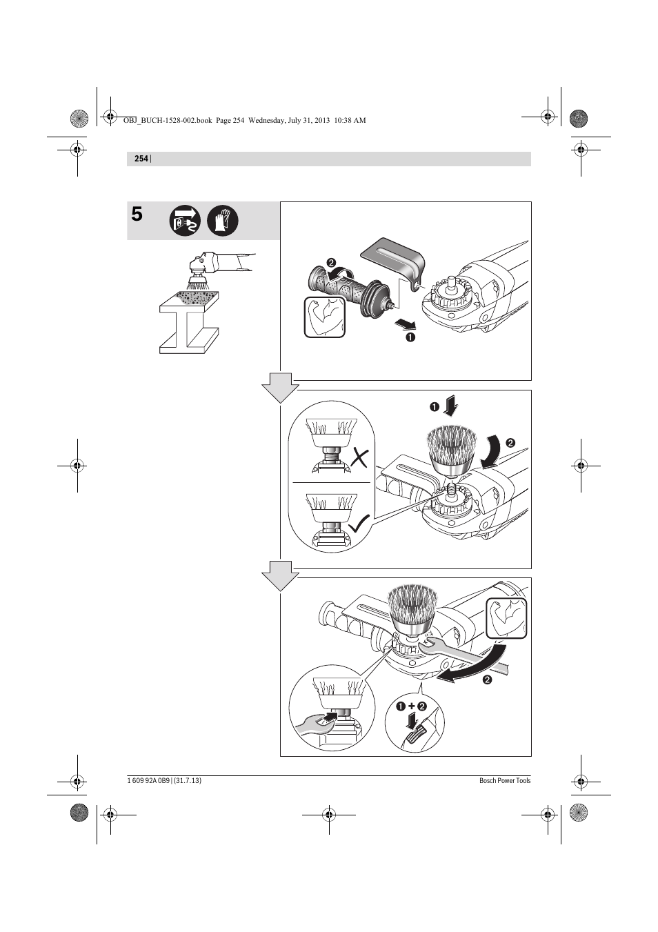 Bosch GWS 24-230 LVI Professional User Manual | Page 254 / 259