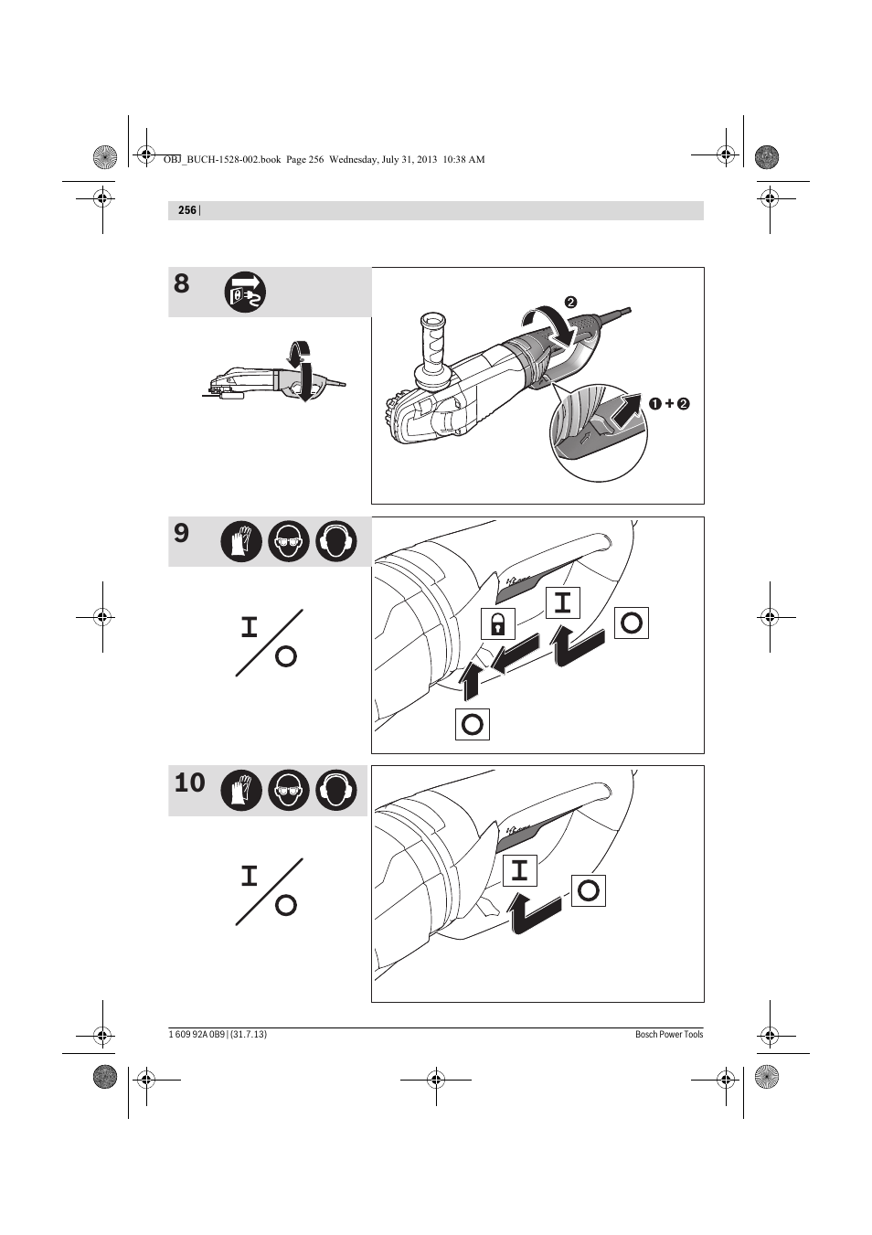 Bosch GWS 24-230 LVI Professional User Manual | Page 256 / 259