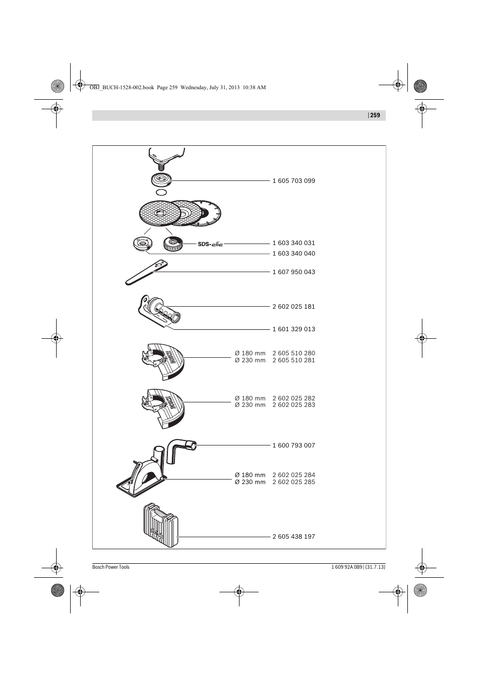 Bosch GWS 24-230 LVI Professional User Manual | Page 259 / 259