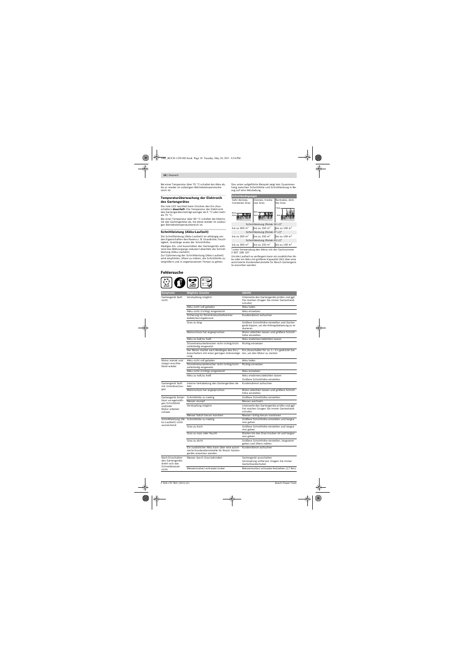 Bosch Rotak 34 LI User Manual | Page 10 / 176