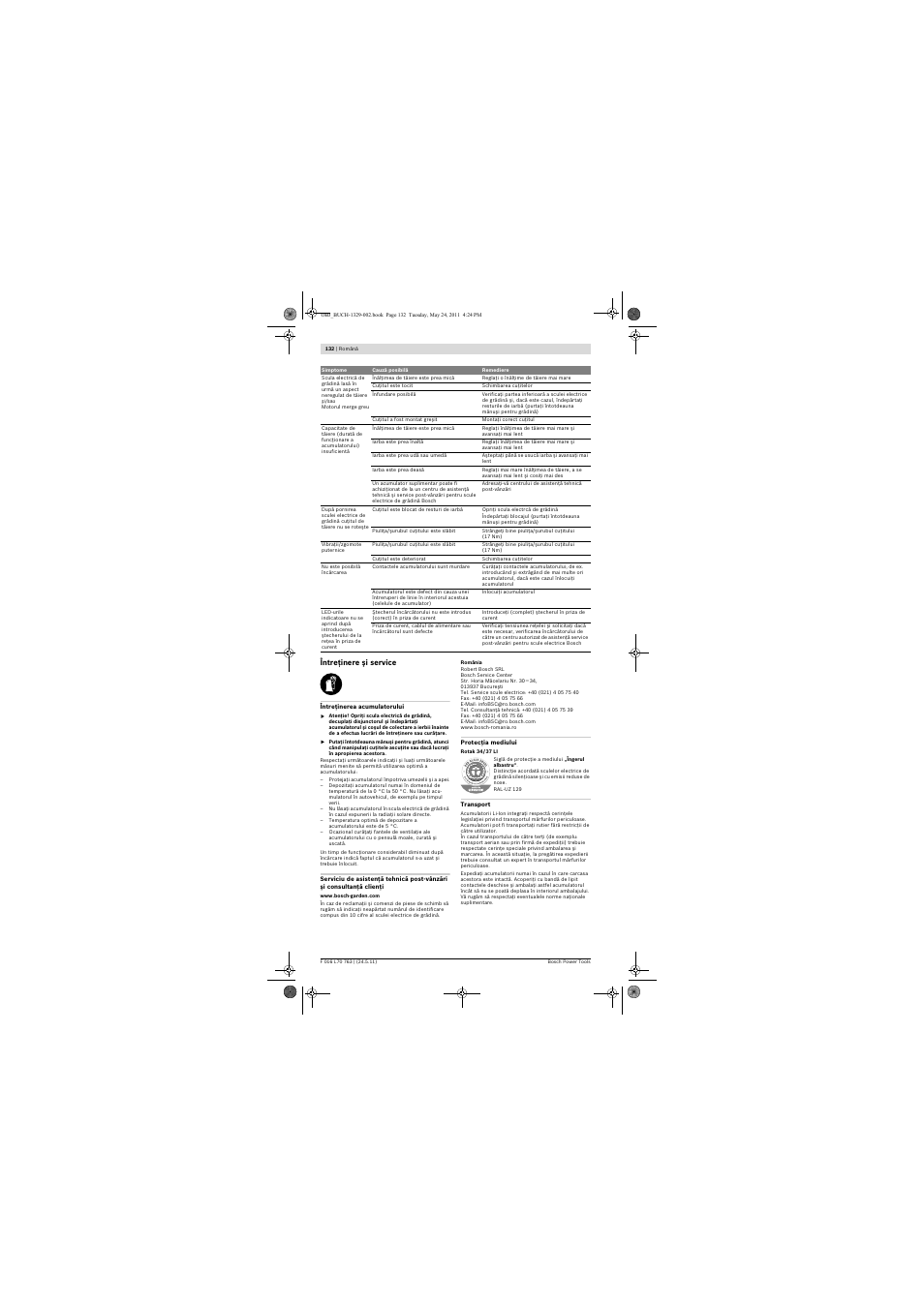 Bosch Rotak 34 LI User Manual | Page 132 / 176