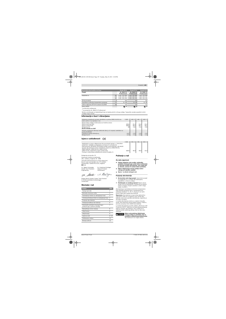 Bosch Rotak 34 LI User Manual | Page 155 / 176