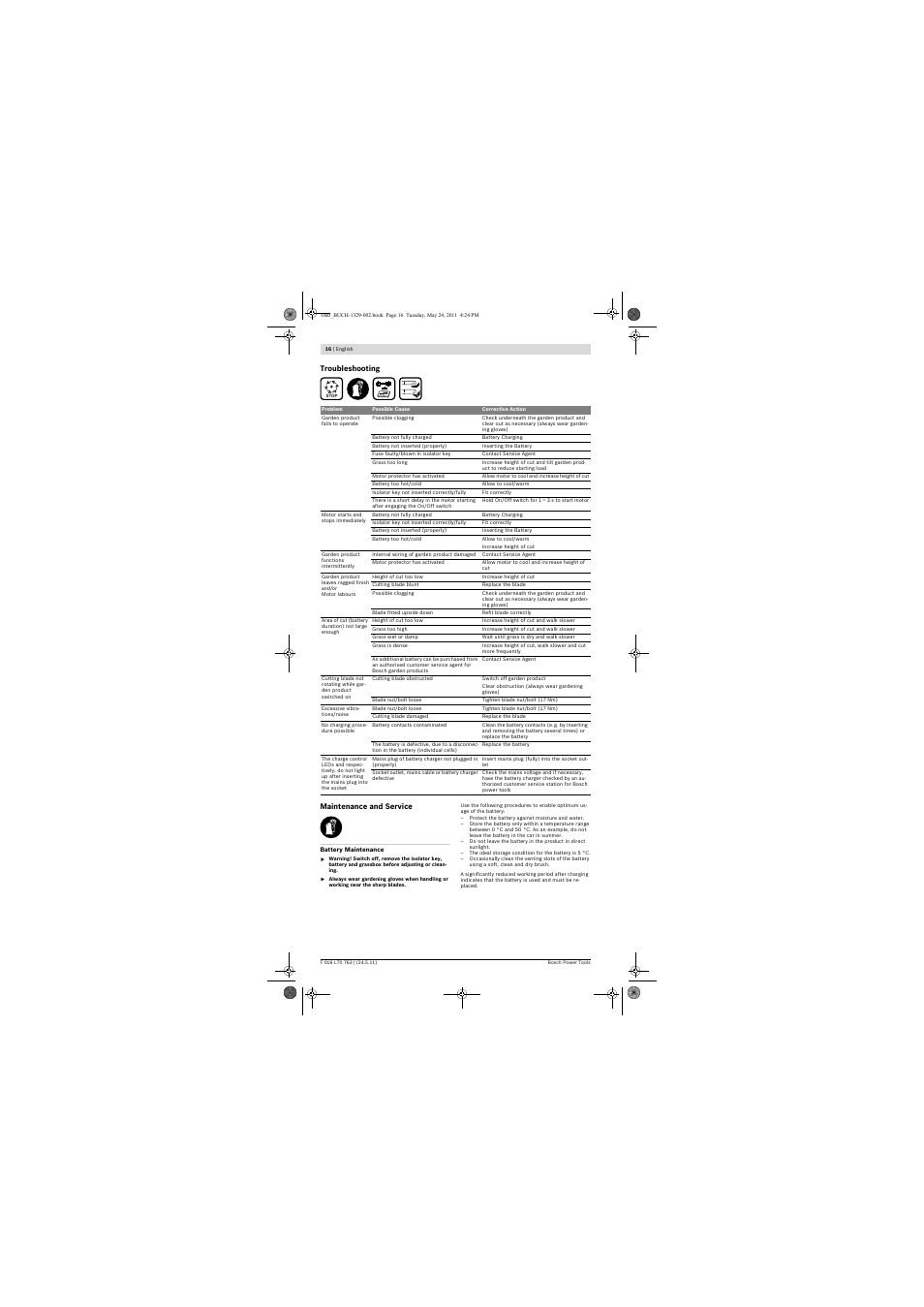 Bosch Rotak 34 LI User Manual | Page 16 / 176