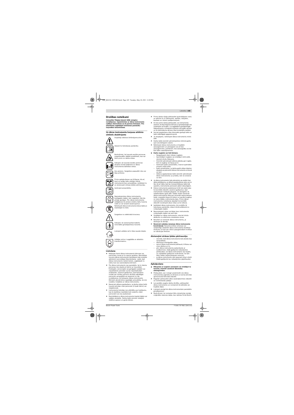 Bosch Rotak 34 LI User Manual | Page 165 / 176