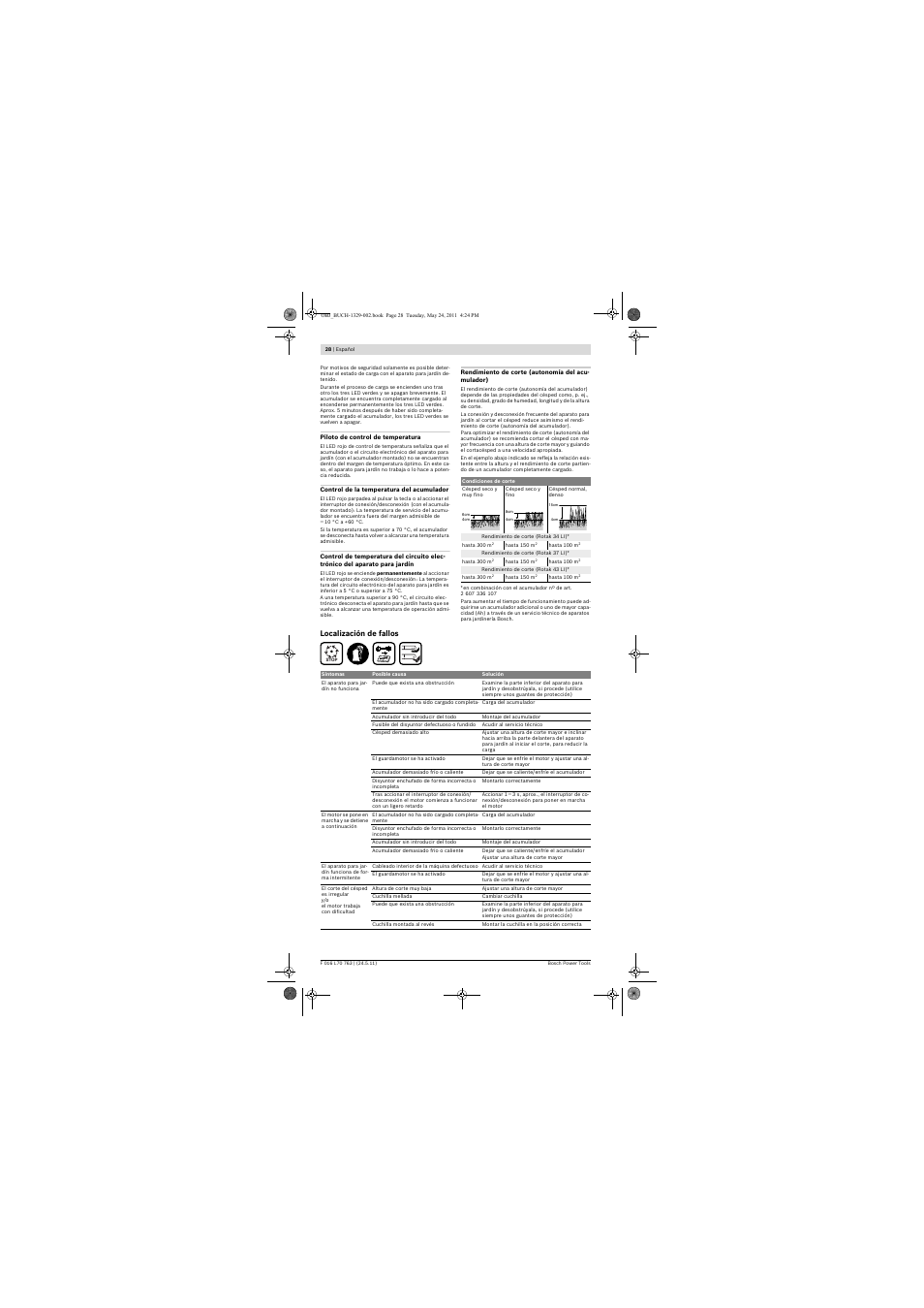 Bosch Rotak 34 LI User Manual | Page 28 / 176