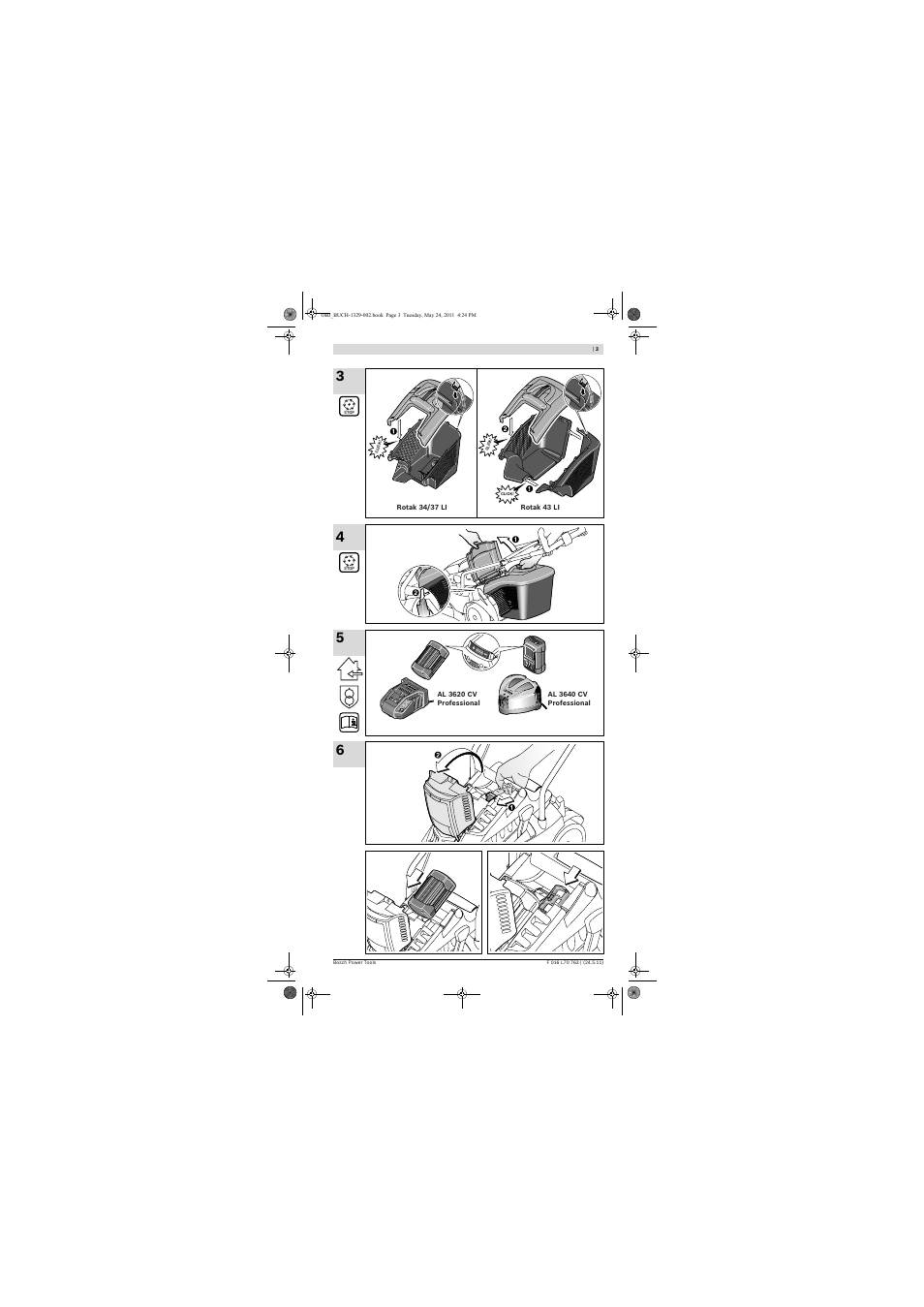 Bosch Rotak 34 LI User Manual | Page 3 / 176