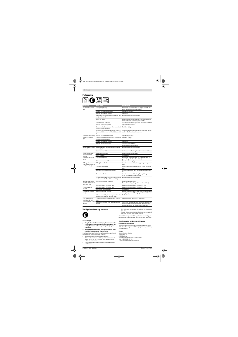 Bosch Rotak 34 LI User Manual | Page 54 / 176