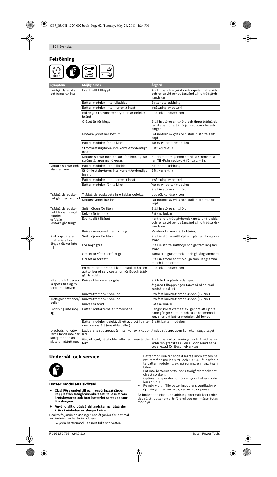 Bosch Rotak 34 LI User Manual | Page 60 / 176