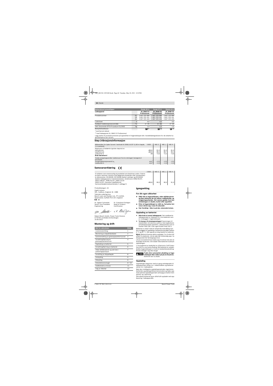 Bosch Rotak 34 LI User Manual | Page 64 / 176