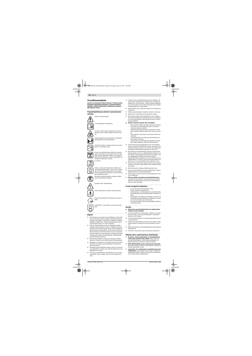 Bosch Rotak 34 LI User Manual | Page 68 / 176