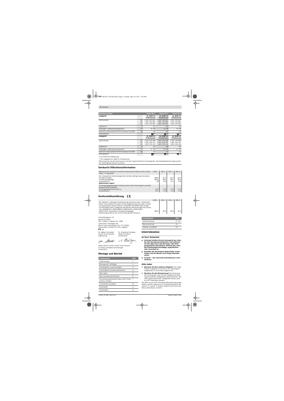 Bosch Rotak 34 LI User Manual | Page 8 / 176