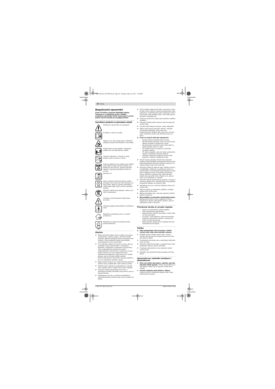 Bosch Rotak 34 LI User Manual | Page 94 / 176