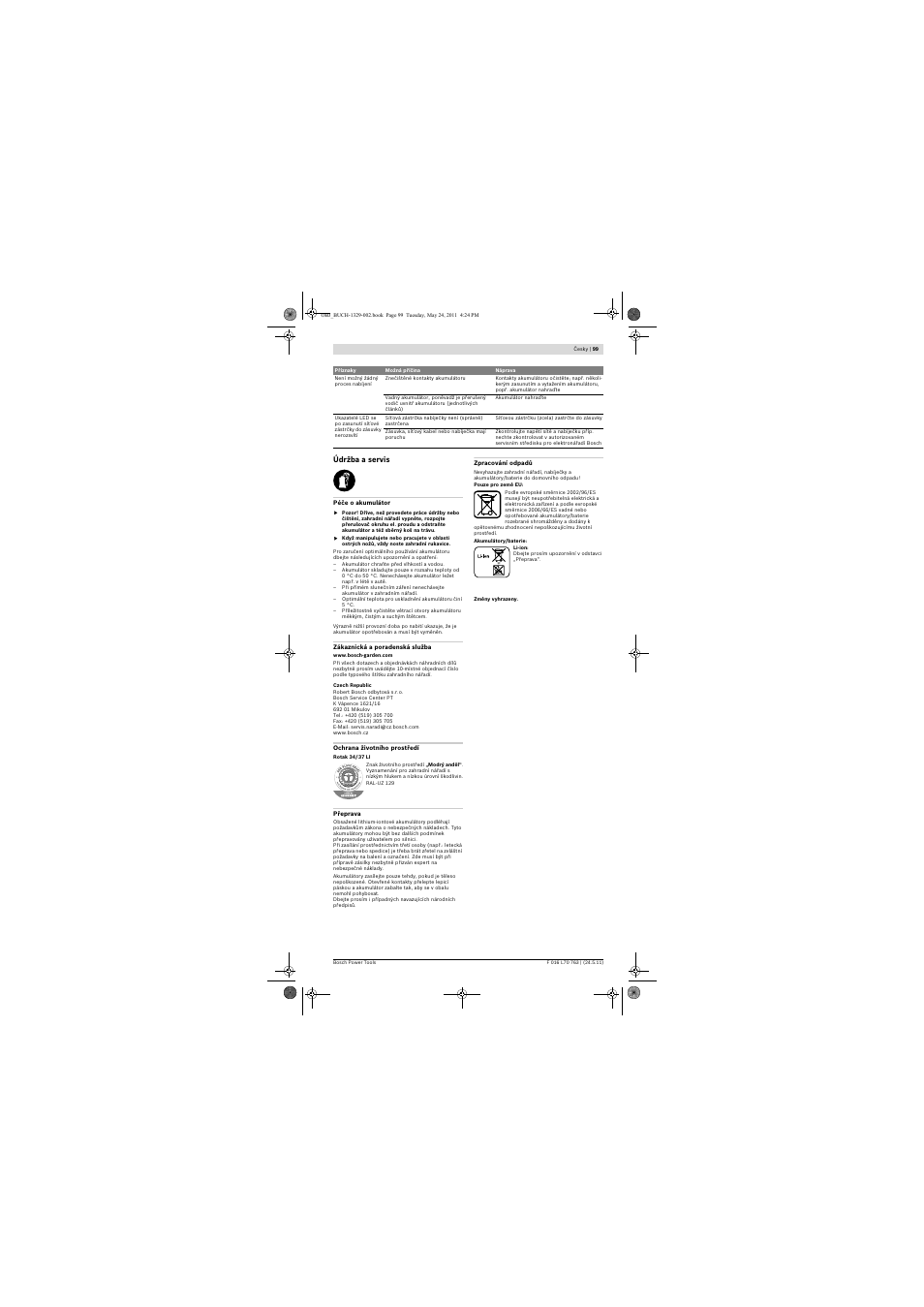 Bosch Rotak 34 LI User Manual | Page 99 / 176