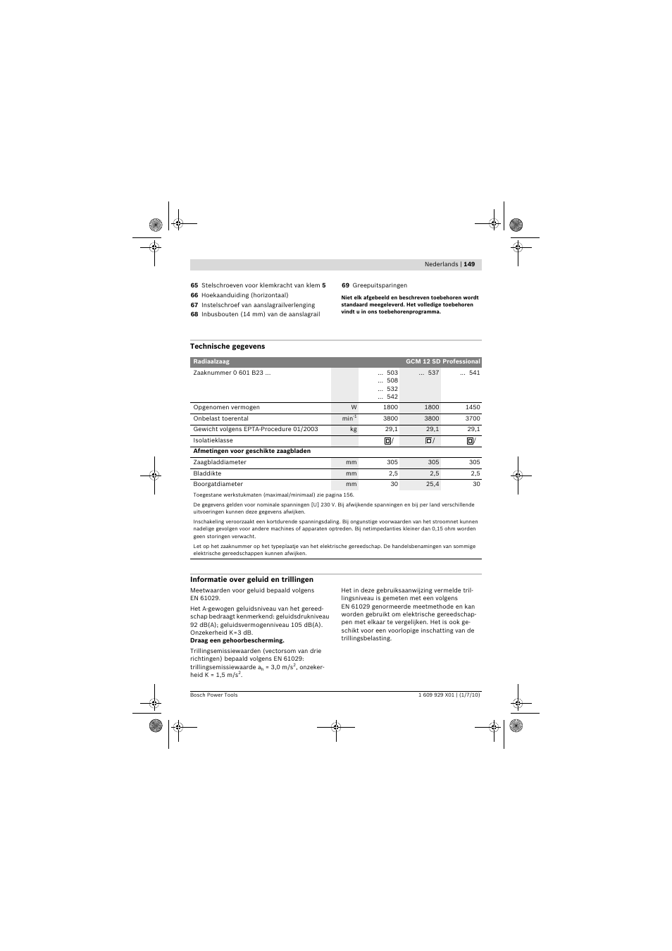 Bosch GCM 12 SD Professional User Manual | Page 149 / 620