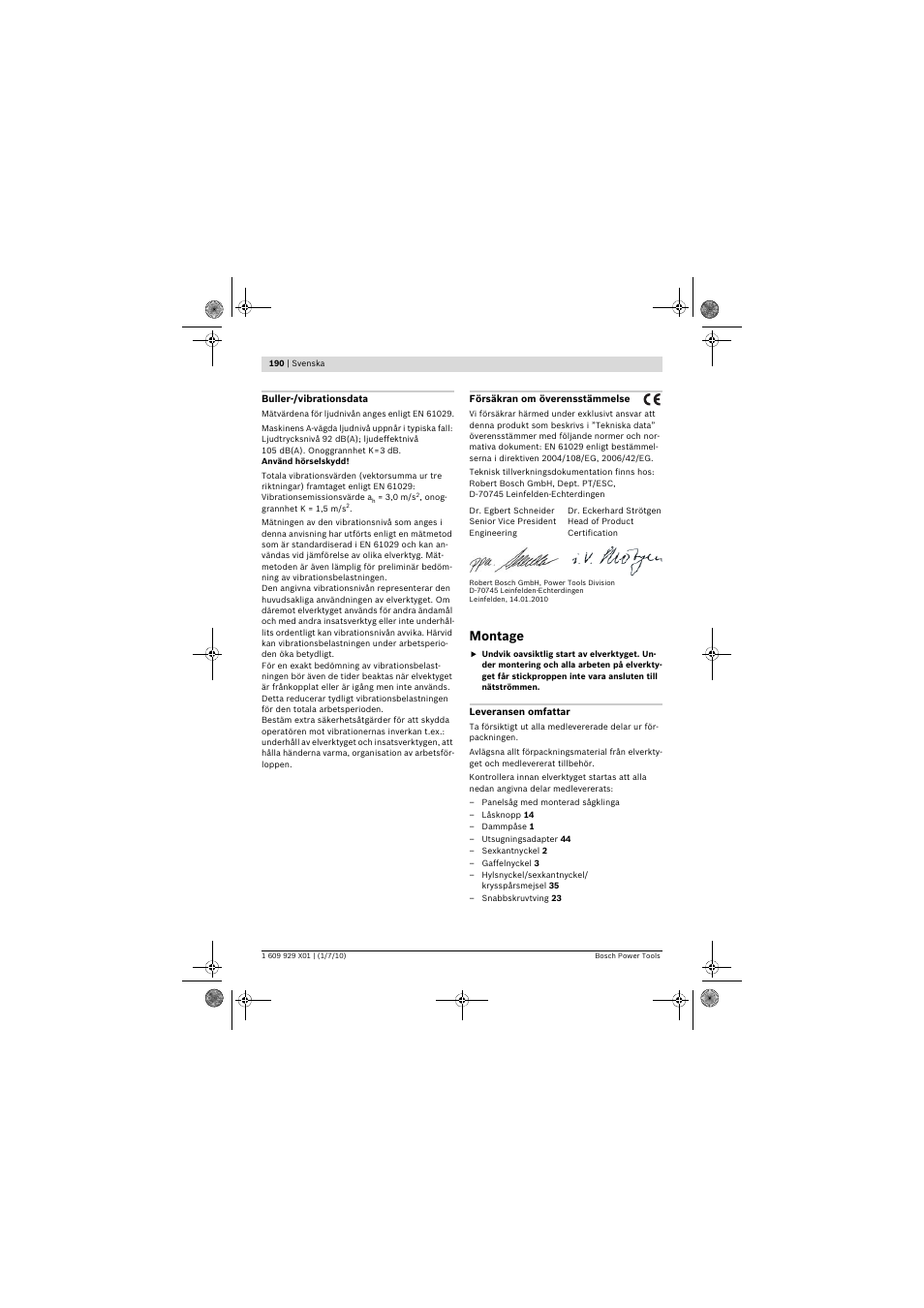 Montage | Bosch GCM 12 SD Professional User Manual | Page 190 / 620