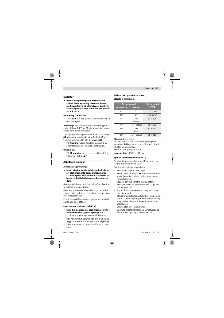 Bosch GCM 12 SD Professional User Manual | Page 195 / 620