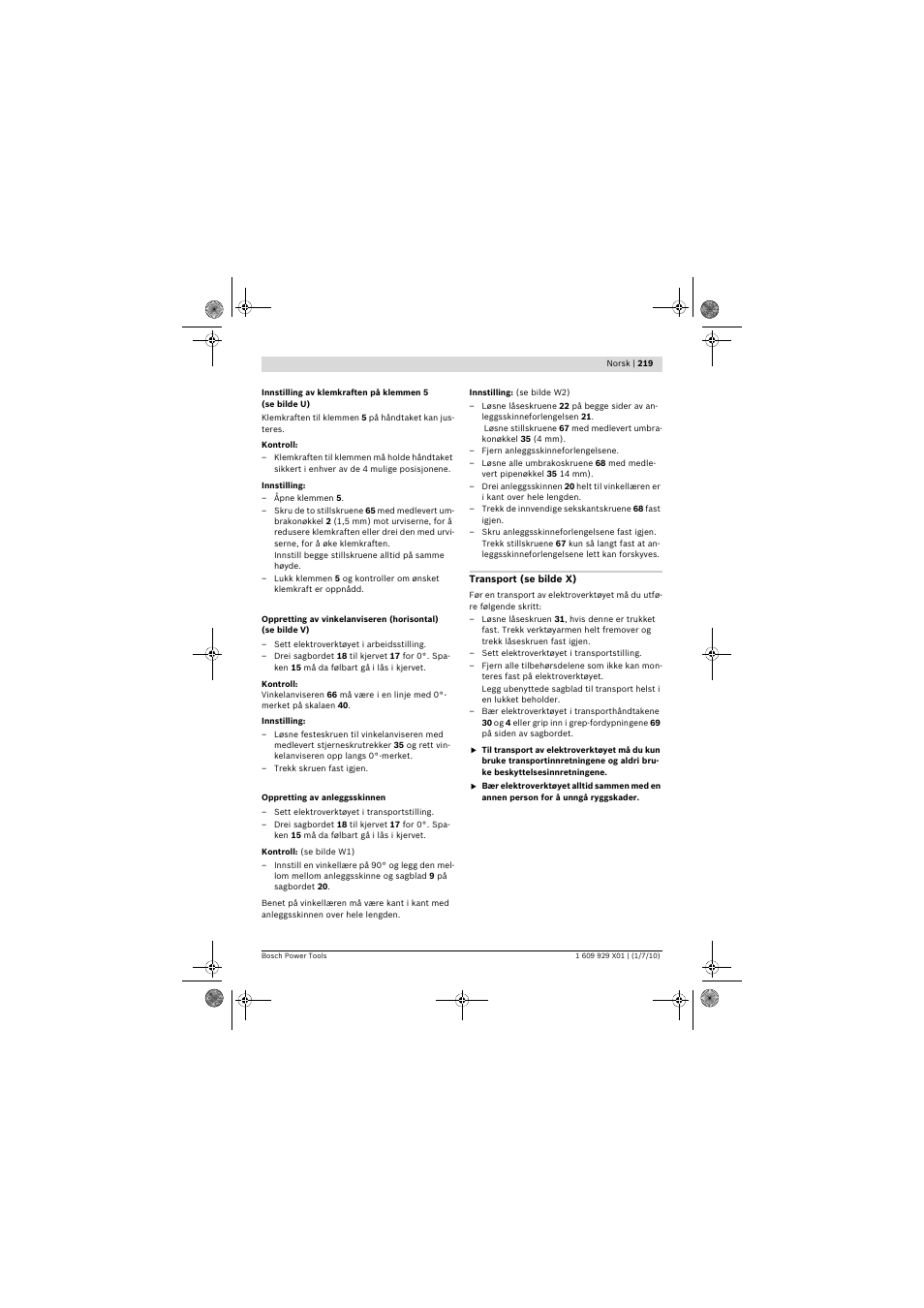 Bosch GCM 12 SD Professional User Manual | Page 219 / 620