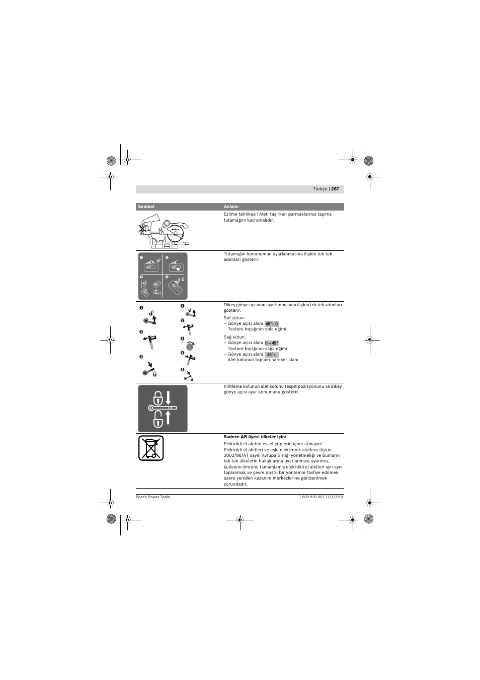 Bosch GCM 12 SD Professional User Manual | Page 267 / 620