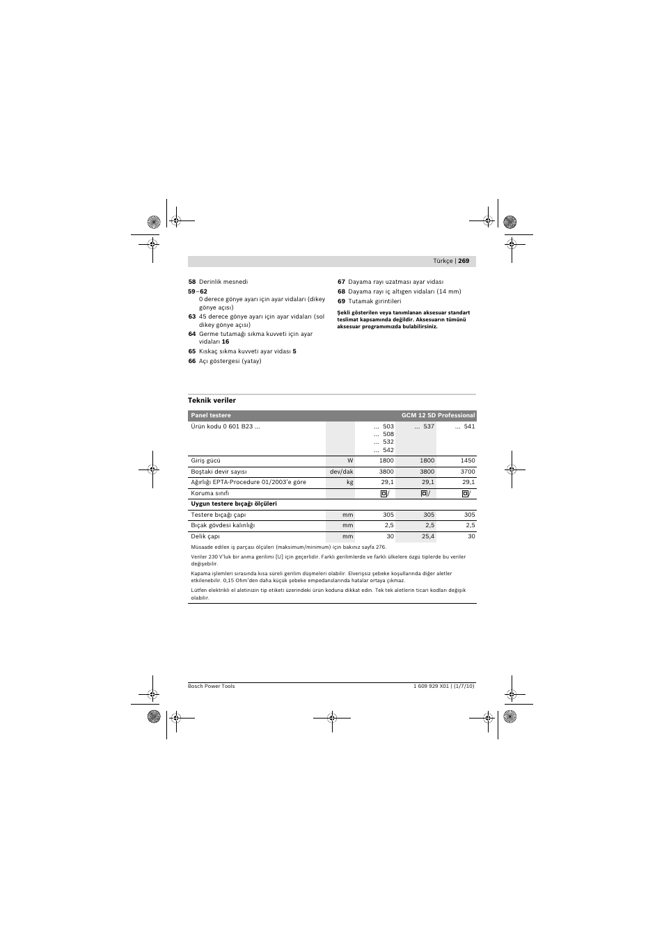 Bosch GCM 12 SD Professional User Manual | Page 269 / 620