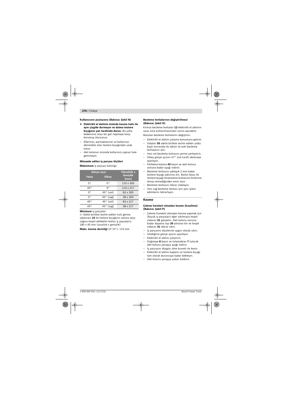 Bosch GCM 12 SD Professional User Manual | Page 276 / 620