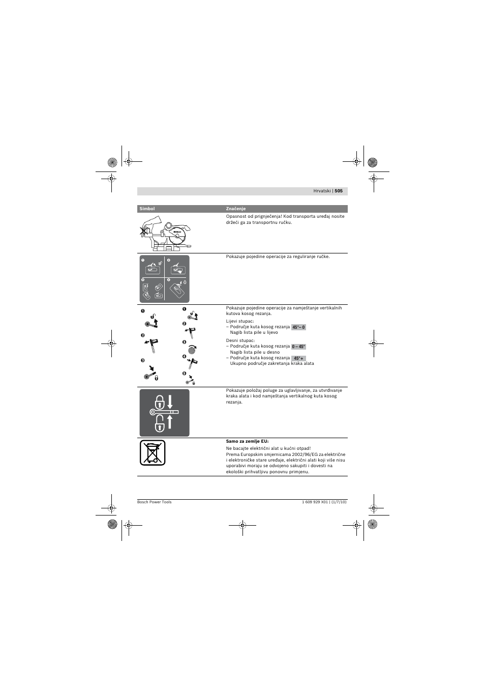 Bosch GCM 12 SD Professional User Manual | Page 505 / 620