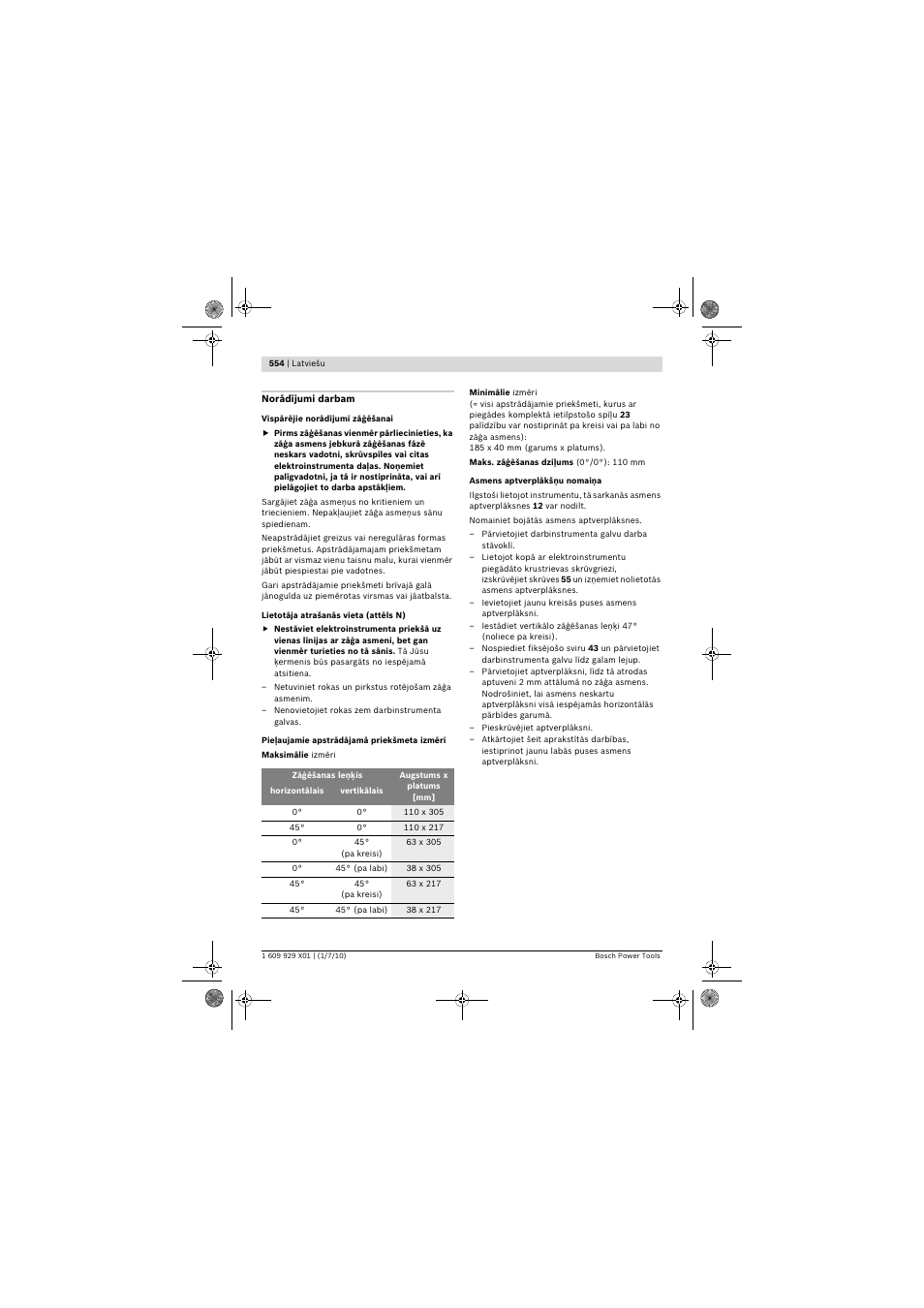 Bosch GCM 12 SD Professional User Manual | Page 554 / 620