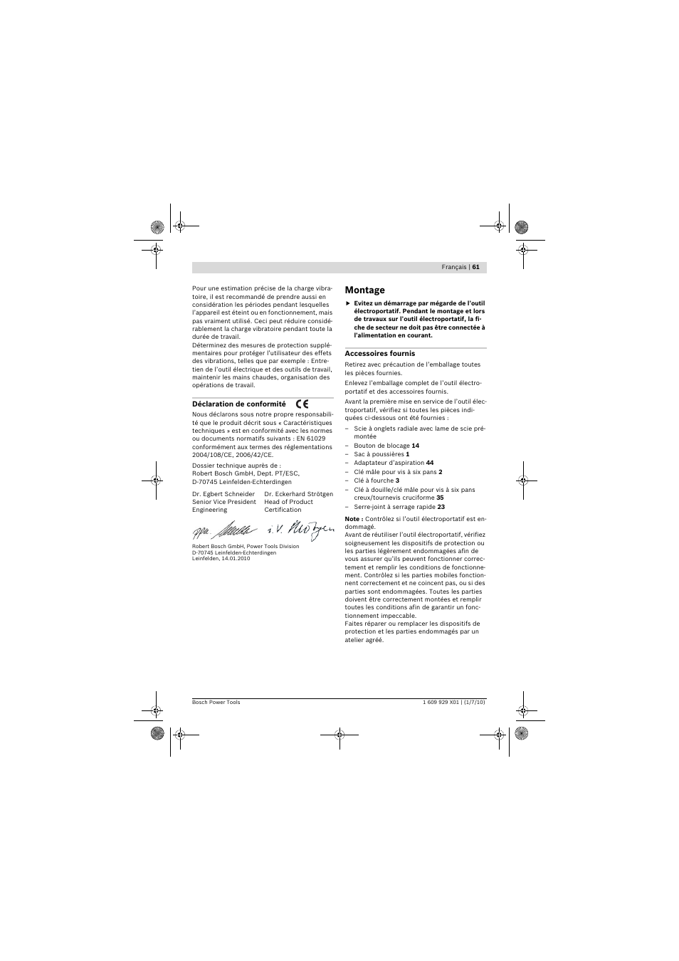 Montage | Bosch GCM 12 SD Professional User Manual | Page 61 / 620