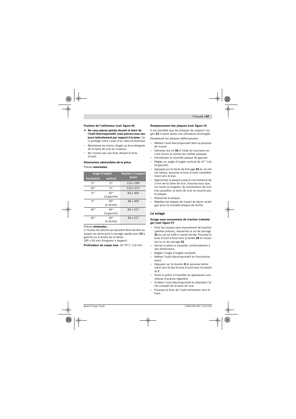 Bosch GCM 12 SD Professional User Manual | Page 67 / 620